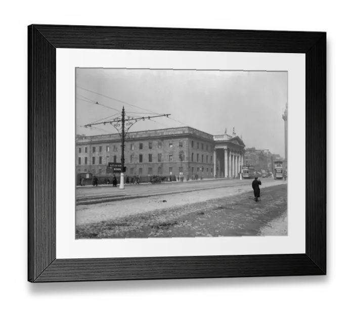 Framed Print : GPO. 28th May 1918: The General Post Office in O Connell Street, Dublin Framed Print : GPO. 28th May 1918: The General Post Office in O Connell Street, Dublin