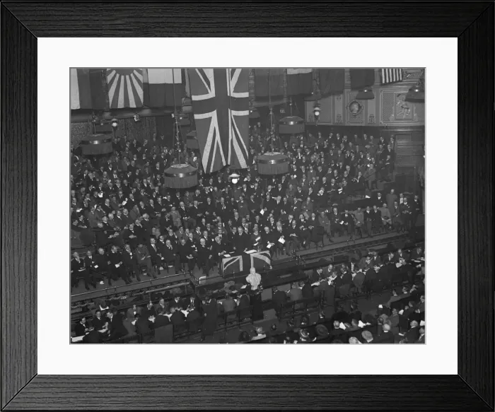 Framed Print : War Aims Meeting Framed Print : War Aims Meeting