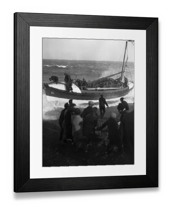 Framed Print : Launching Lifeboat Framed Print : Launching Lifeboat