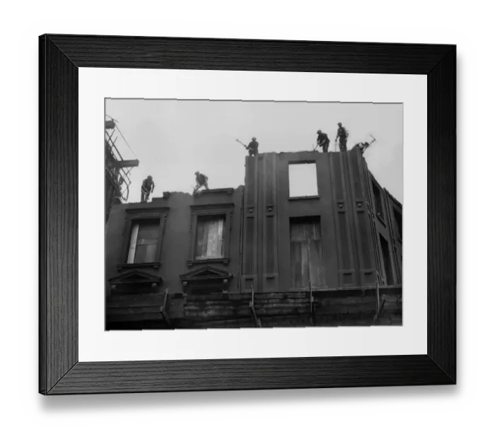 Framed Print : Demolition Work Framed Print : Demolition Work