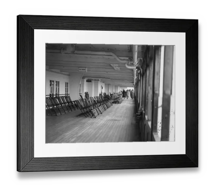 Framed Print : Saloon Deck Framed Print : Saloon Deck