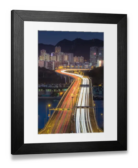 Framed Print : Hong Kong highway Framed Print : Hong Kong highway