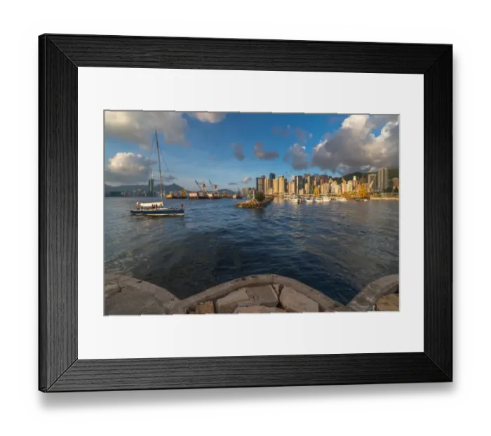 Framed Print : Hong Kong victoria bay Typhoon shelter marina Framed Print : Hong Kong victoria bay Typhoon shelter marina