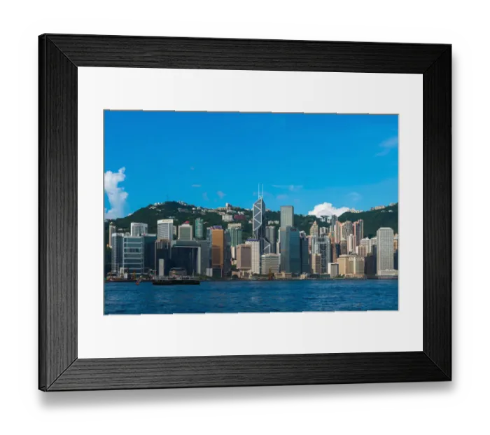 Framed Print : Hong Kong Iconic skyline Framed Print : Hong Kong Iconic skyline