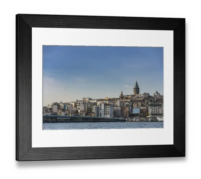 Framed Print : Istanbul city with Galata tower from distance Framed Print : Istanbul city with Galata tower from distance