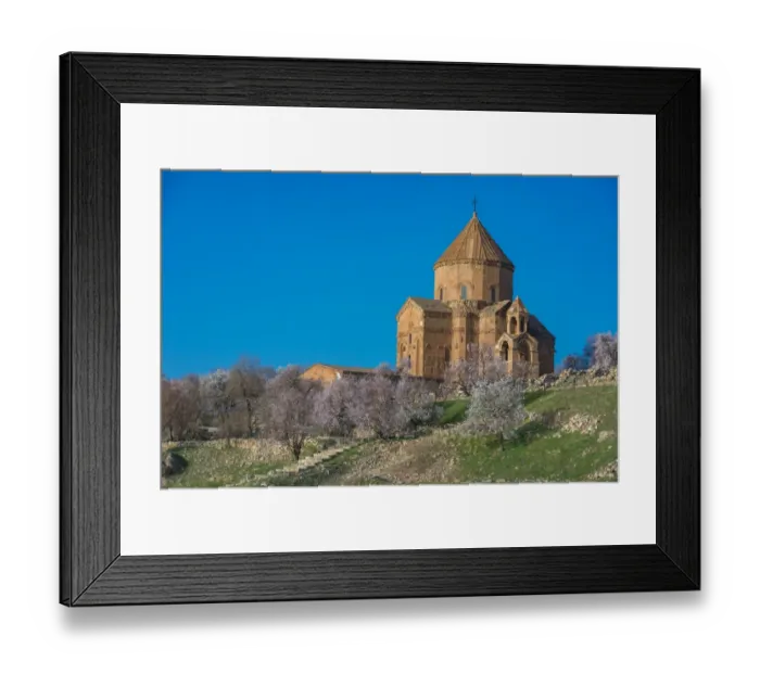 Framed Print : Holy cross Cathedral at Akdamar island in Springtime Framed Print : Holy cross Cathedral at Akdamar island in Springtime