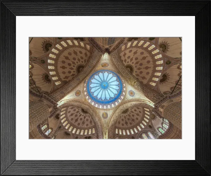 Framed Print : Blue mosque main hall Framed Print : Blue mosque main hall