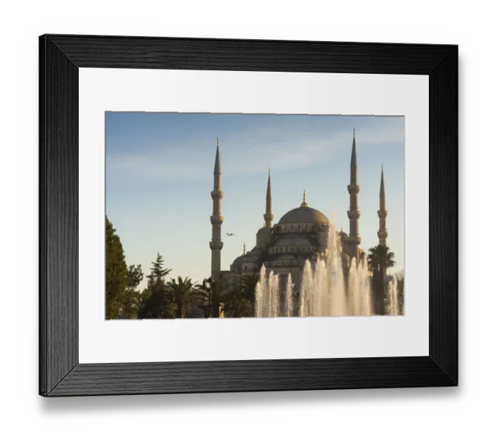 Framed Print : Bluemosque with fountain foreground Framed Print : Bluemosque with fountain foreground