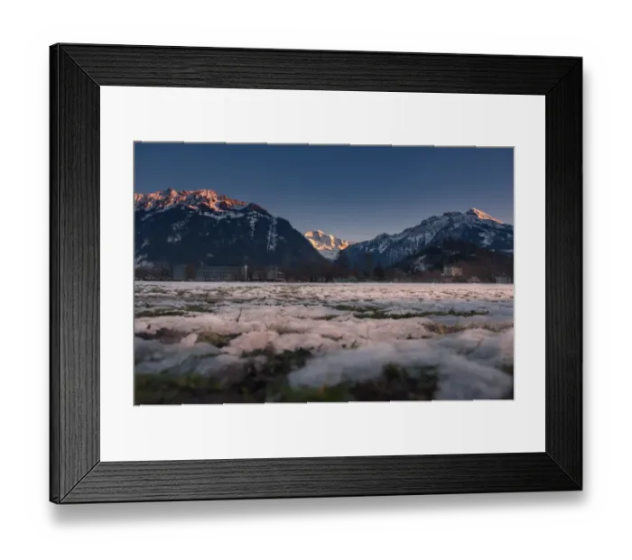 Framed Print : View of Jungfraujoch from Interlaken Framed Print : View of Jungfraujoch from Interlaken