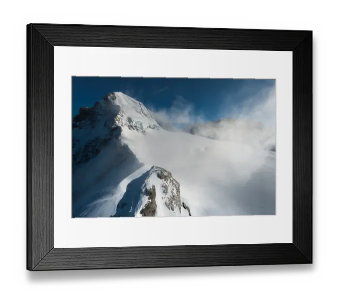 Framed Print : Landscape view from Jungfraujoch Framed Print : Landscape view from Jungfraujoch
