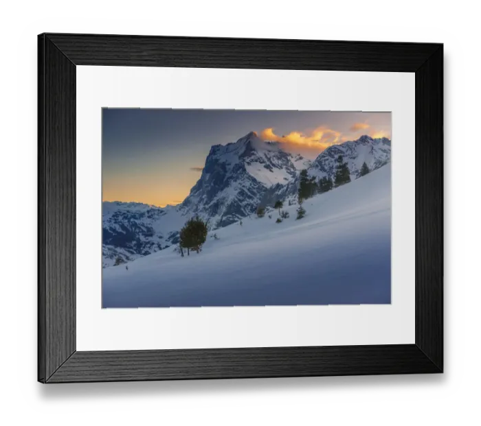 Framed Print : Landscape view from a train to Jungfraujoch Framed Print : Landscape view from a train to Jungfraujoch