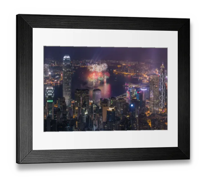 Framed Print : Hong Kong Chinese new year fireworks 2016 Framed Print : Hong Kong Chinese new year fireworks 2016