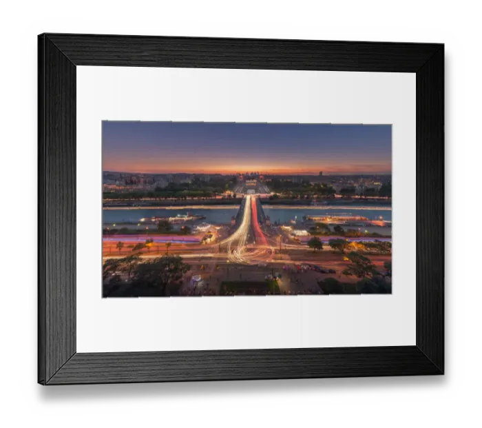 Framed Print : Paris cityscape at night Framed Print : Paris cityscape at night