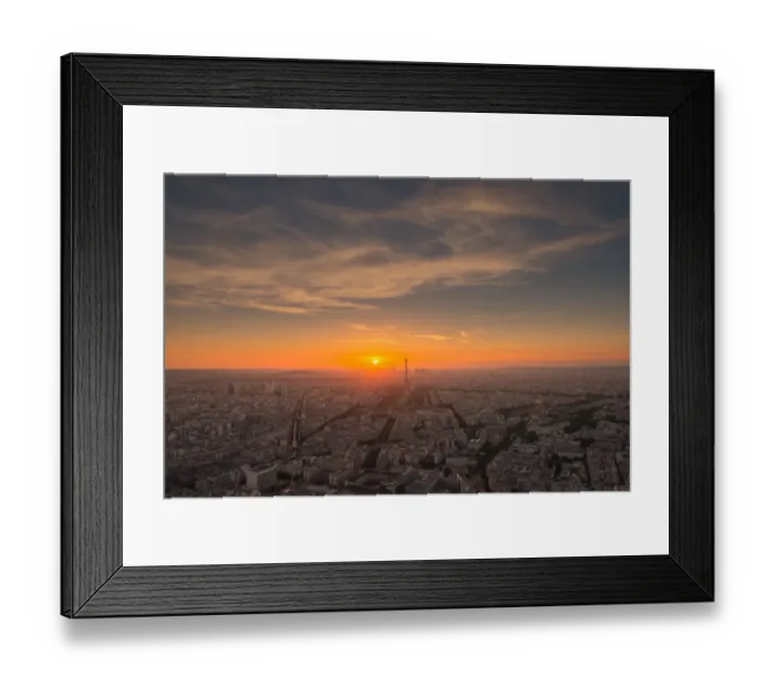 Framed Print : Paris cityscape at sunset Framed Print : Paris cityscape at sunset