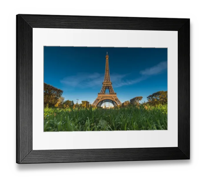 Framed Print : Eiffel tower from Champ de mars Framed Print : Eiffel tower from Champ de mars