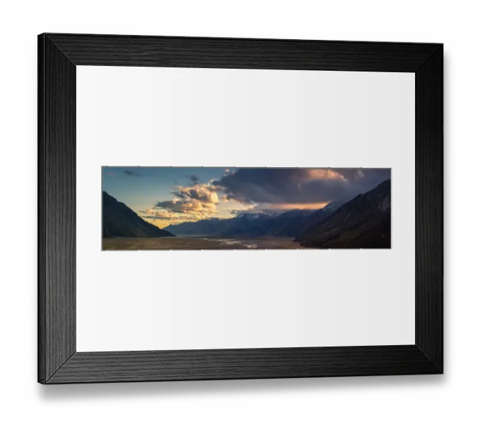 Framed Print : Panorama view of Tasman glacier plateau, New zealand Framed Print : Panorama view of Tasman glacier plateau, New zealand