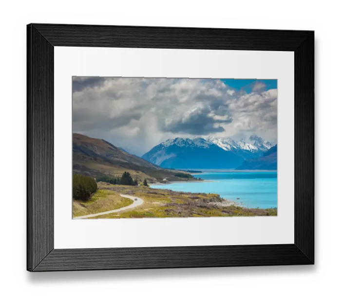 Framed Print : view of Mount Cook from lake Pukaki Framed Print : view of Mount Cook from lake Pukaki