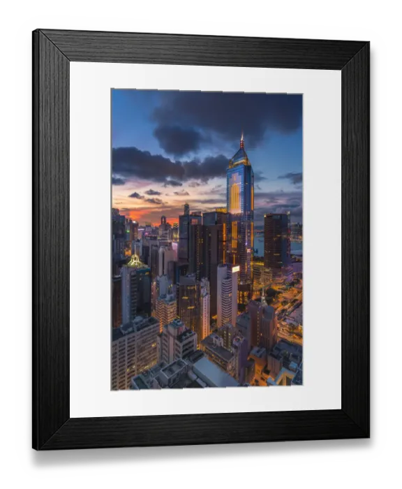 Framed Print : Hong Kong central business district Framed Print : Hong Kong central business district