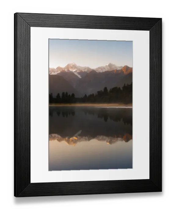 Framed Print : Mt Cook and Mt Tasman reflection Framed Print : Mt Cook and Mt Tasman reflection