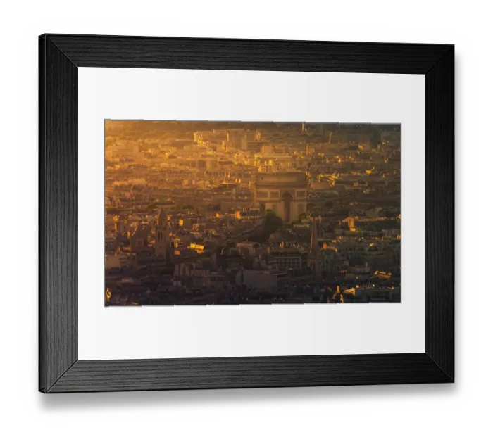 Framed Print : Sunset at Arch De Triomph Framed Print : Sunset at Arch De Triomph