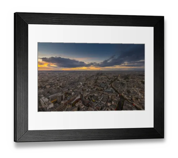 Framed Print : colorful sunset of Paris Framed Print : colorful sunset of Paris