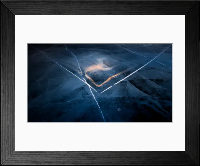 Framed Print : Abstract ice pattern Framed Print : Abstract ice pattern