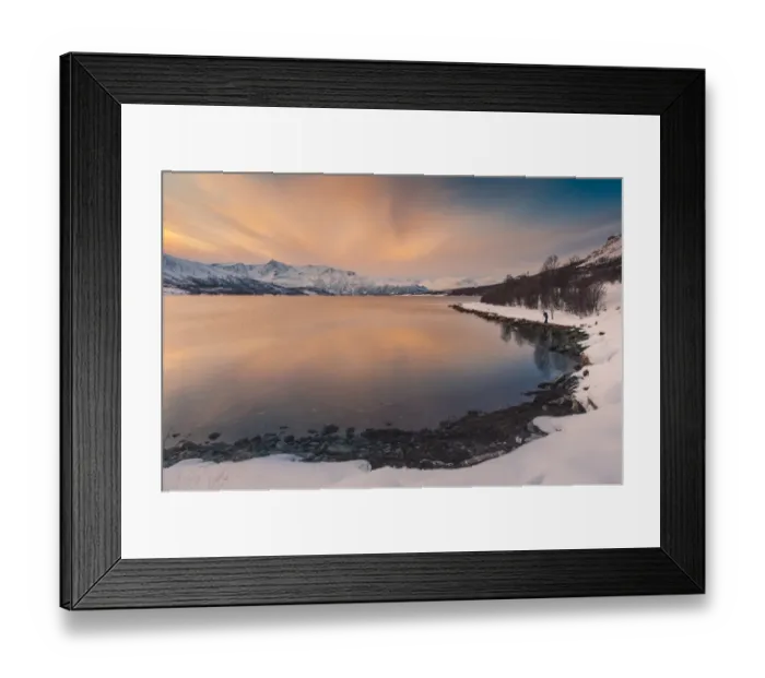 Framed Print : Winter landscape of Tromso Framed Print : Winter landscape of Tromso