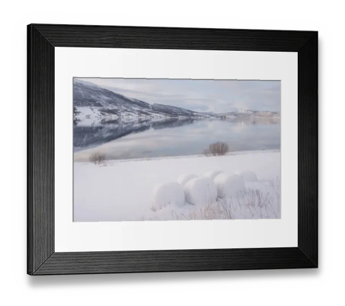 Framed Print : Winter landscape of Tromso Framed Print : Winter landscape of Tromso