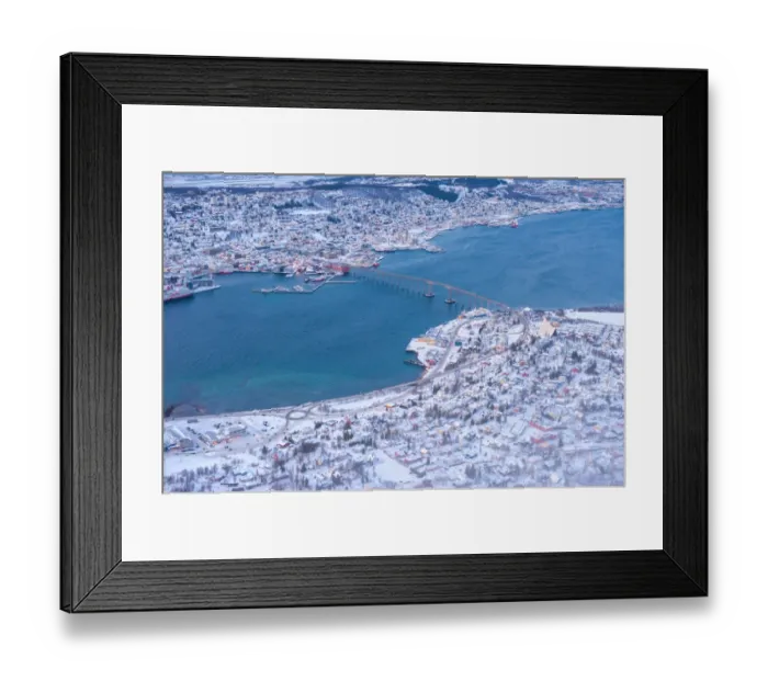 Framed Print : High angle view of Tromso city Framed Print : High angle view of Tromso city