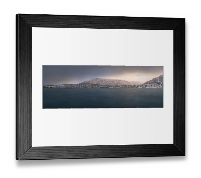 Framed Print : Panorama view of Tromso waterfront Framed Print : Panorama view of Tromso waterfront