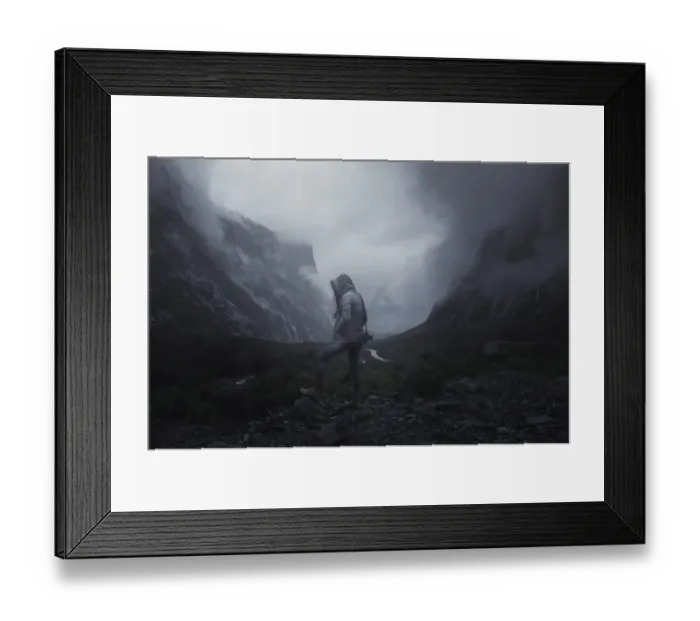Framed Print : tourist stand infront of gateway to Milfordsound Framed Print : tourist stand infront of gateway to Milfordsound
