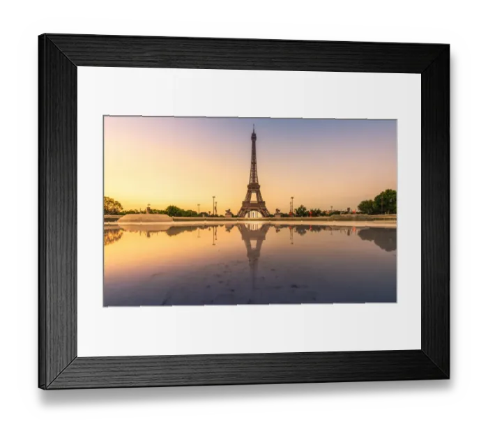Framed Print : Eiffel Tower with reflection Framed Print : Eiffel Tower with reflection