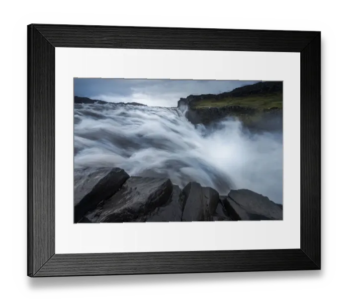 Framed Print : The strong Dettifoss waterfall Framed Print : The strong Dettifoss waterfall