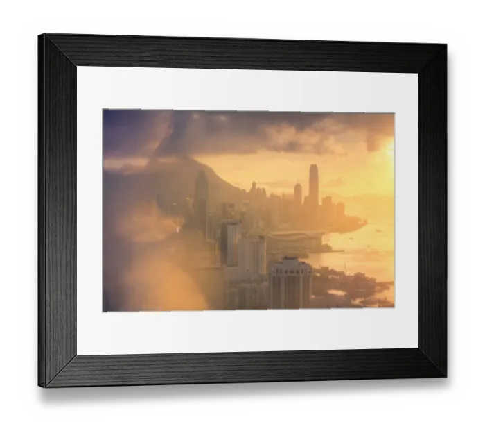 Framed Print : Hong Kong sunset ambiance Framed Print : Hong Kong sunset ambiance