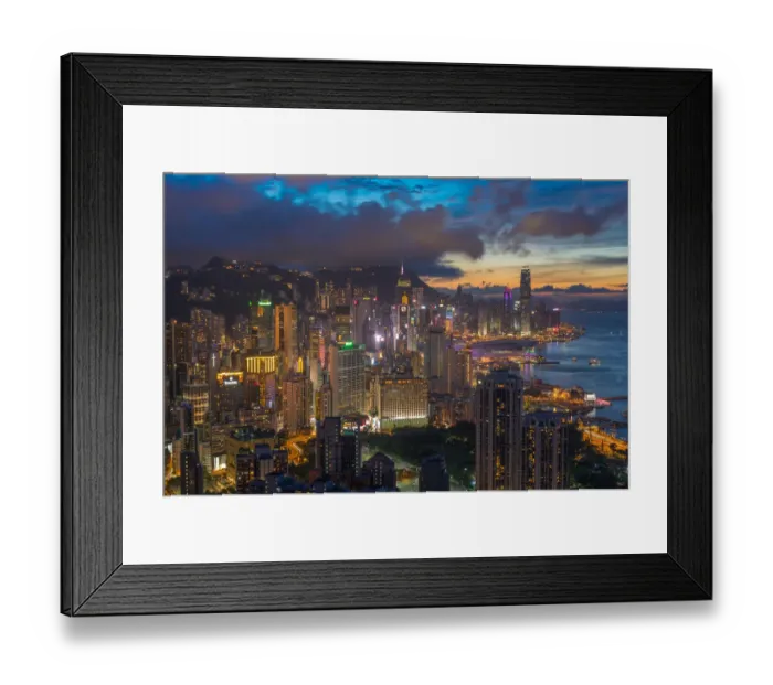 Framed Print : Downtown Hong Kong