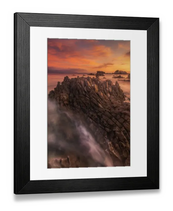 Framed Print : interesting Fishscale rock formation at New zealand Framed Print : interesting Fishscale rock formation at New zealand