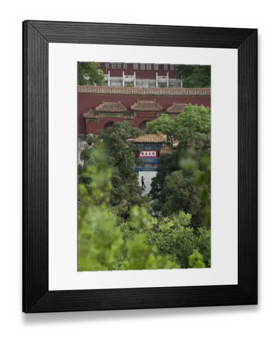 Framed Print : excercist lady at the forbidden city Framed Print : excercist lady at the forbidden city