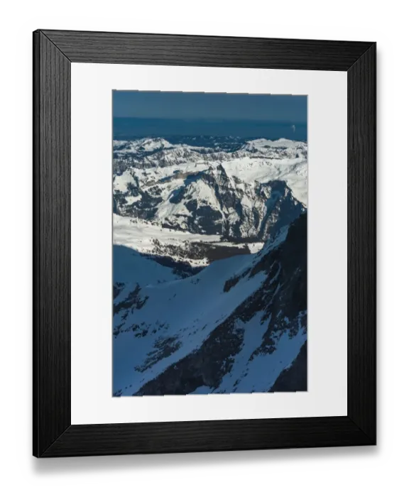 Framed Print : Landscape view from Jungfraujoch
