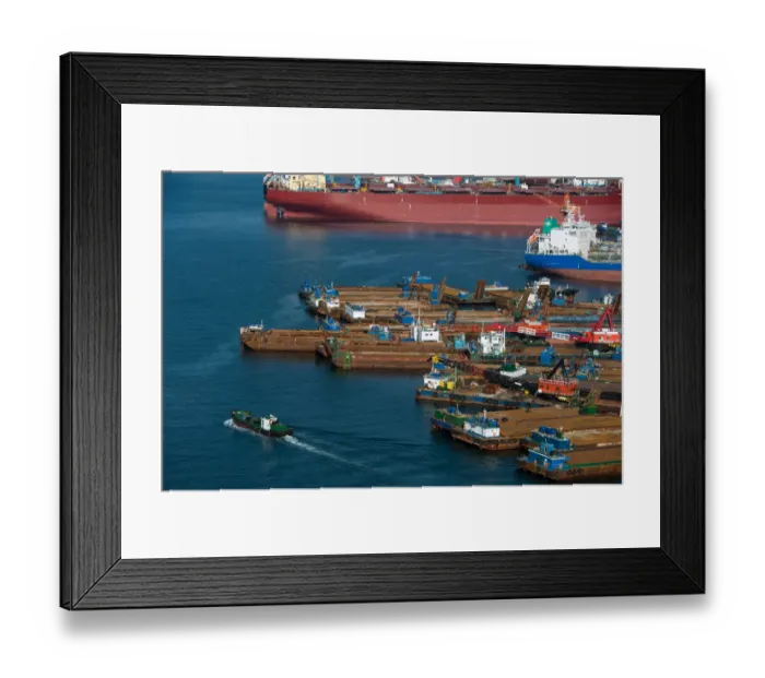 Framed Print : Busan industrial ships Framed Print : Busan industrial ships