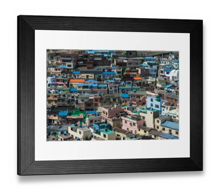 Framed Print : Gamcheon Culture Village at Busan Framed Print : Gamcheon Culture Village at Busan