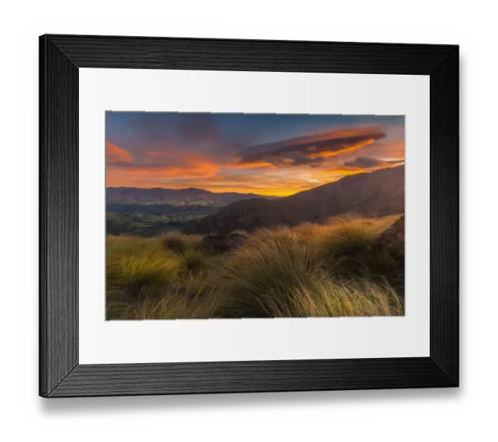 Framed Print : Sunrise at the remarkables