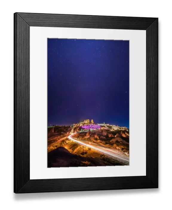 Framed Print : a night at Uchisar Framed Print : a night at Uchisar
