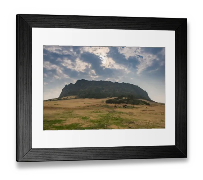 Framed Print : Seongsan Ilchulbong Peak Framed Print : Seongsan Ilchulbong Peak