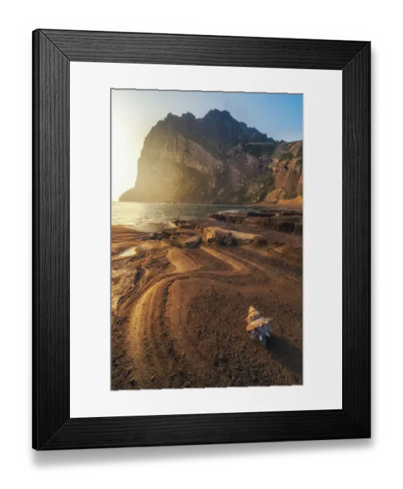 Framed Print : Seongsan Ilchulbong Peak with beach foreground Framed Print : Seongsan Ilchulbong Peak with beach foreground