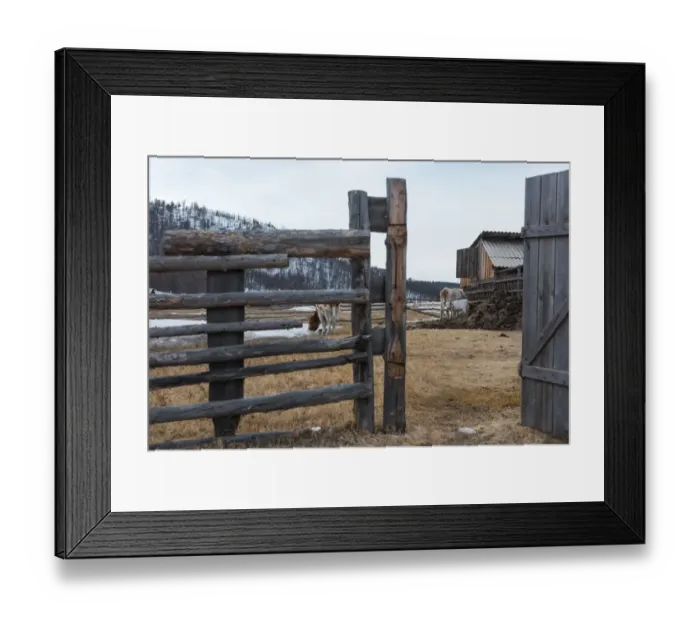 Framed Print : an old cabin at lake Baikal, Russia Framed Print : an old cabin at lake Baikal, Russia