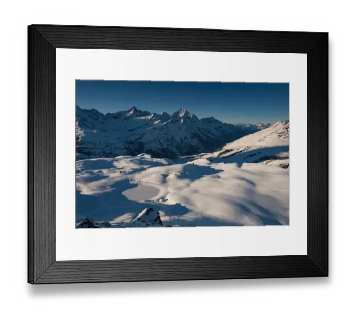 Framed Print : Snow ski track at Gornergrat Framed Print : Snow ski track at Gornergrat