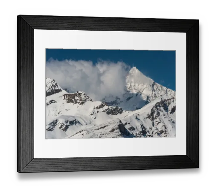 Framed Print : snow mountain range at riffleberg, Zermatt Framed Print : snow mountain range at riffleberg, Zermatt