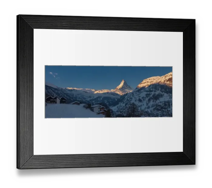 Framed Print : Panorama view of Zermatt city Framed Print : Panorama view of Zermatt city