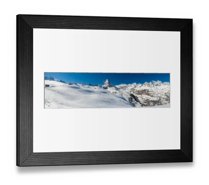 Framed Print : Panorama view of Matterhorn from Riffelberg Framed Print : Panorama view of Matterhorn from Riffelberg