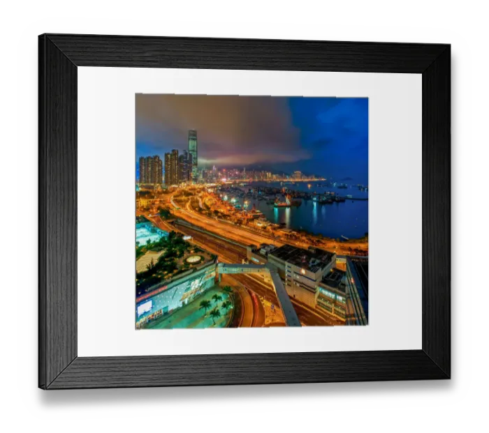 Framed Print : City road to West Kowloon district Framed Print : City road to West Kowloon district